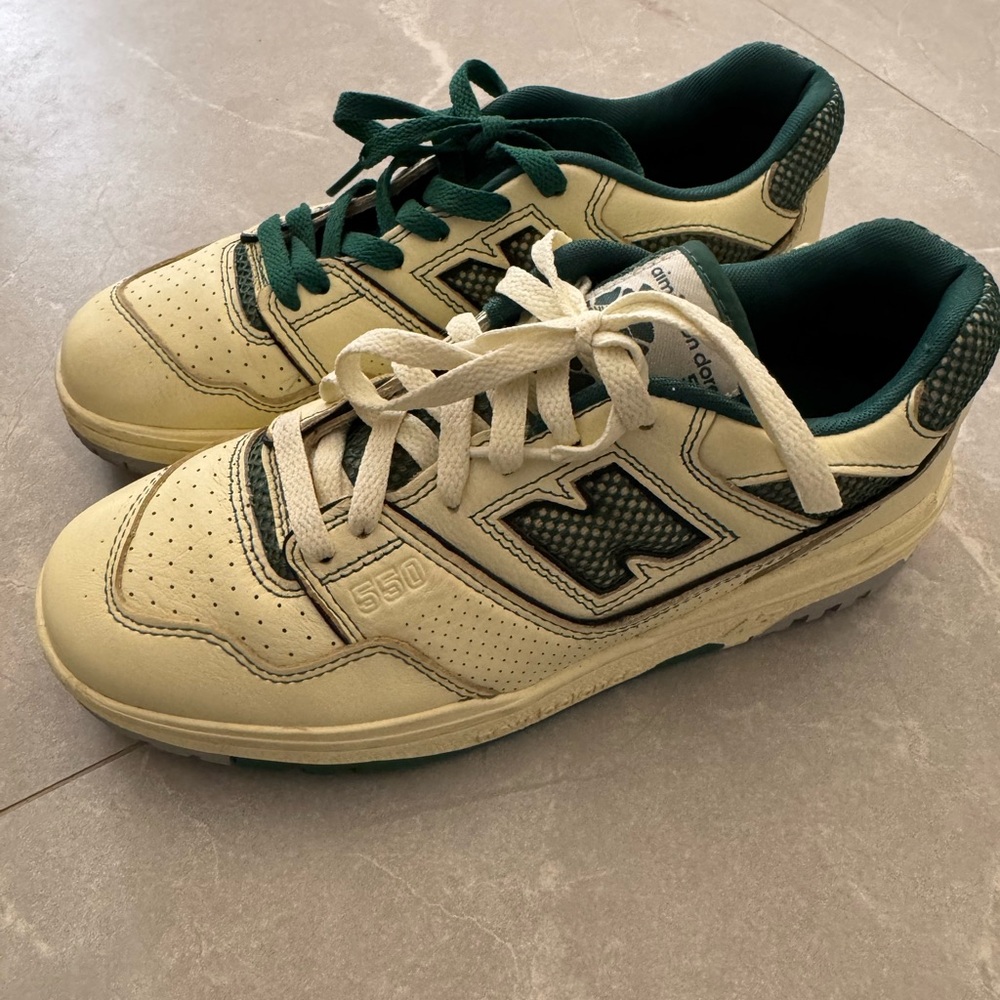 New Balance 550 Aime Leon Dore Rare Green and Cream sz 6.5M / 8W